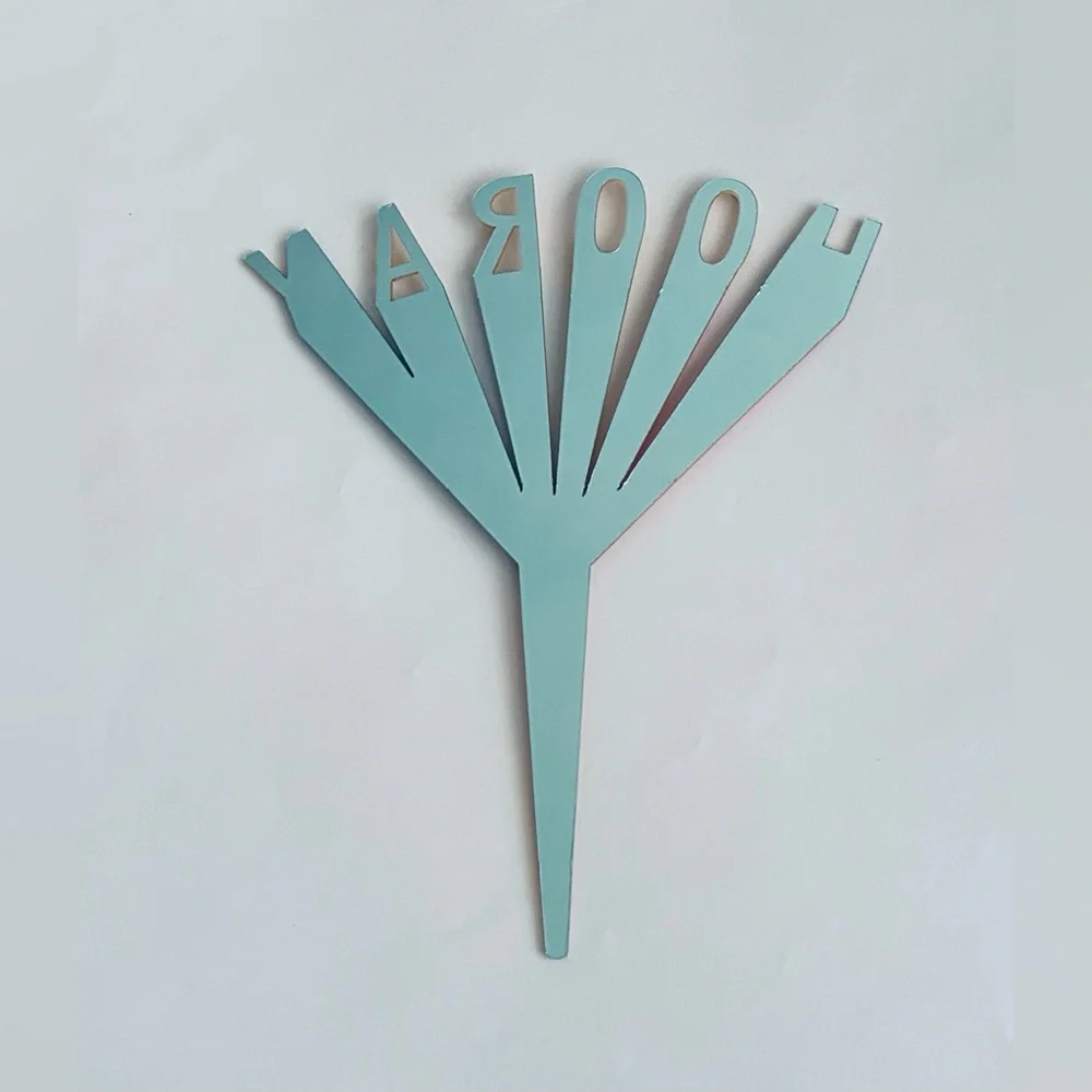 New 2 Colorful HOORAY Cake Toppers Topper